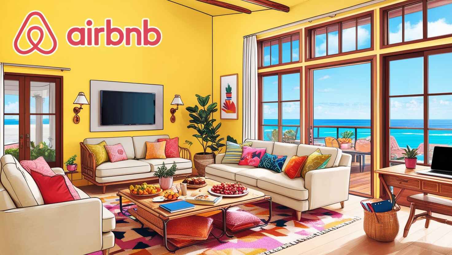 1. Cozy Airbnb living room featuring a stunning ocean view, perfect for a relaxing vacation getaway. 2. Inviting Airbnb living room with breathtaking ocean views, ideal for a serene vacation experience. 3. Stylish Airbnb living room showcasing a picturesque ocean view, perfect for a memorable vacation retreat.