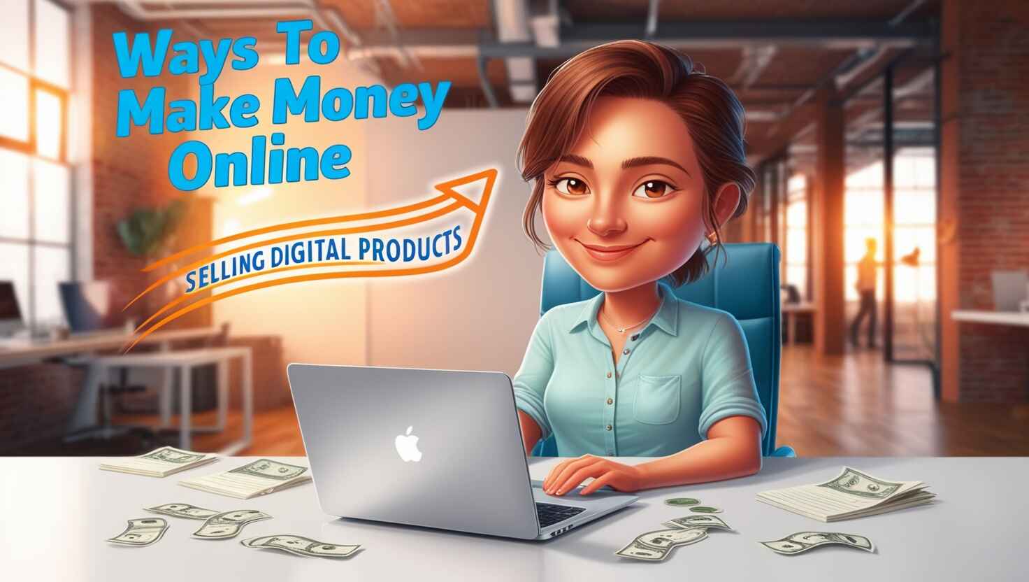 1. A guide on making money online through selling digital products effectively and efficiently. 2. Steps to earn income online by marketing and selling various digital products successfully. 3. Strategies for generating revenue online by offering and selling digital products to consumers.